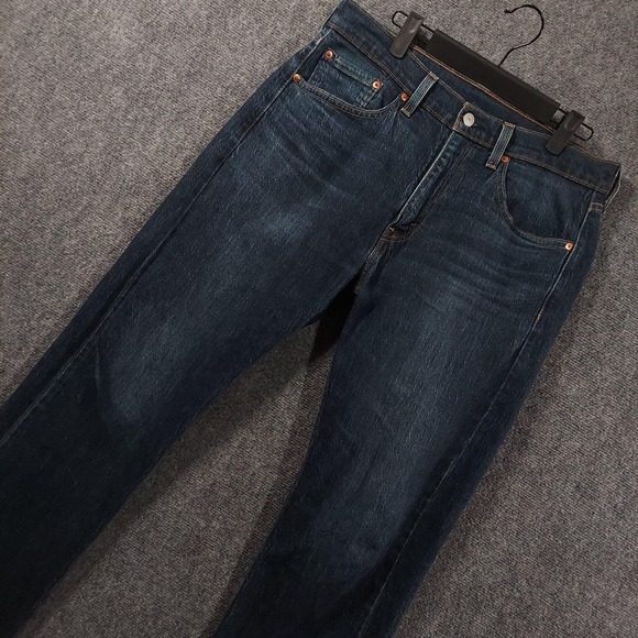 Levi's Other - Levis 505 Jeans Mens 32x30 Blue Dark Wash Regular Straight Stretch Denim Pants